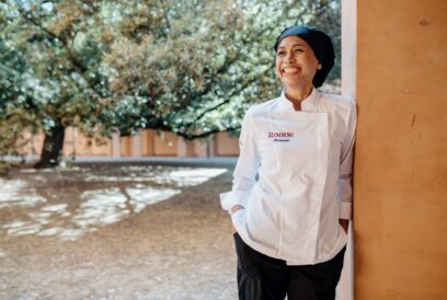 After the training, Ikawati, an Indonesian trainee, was hired to work as a cook at a 3-star Michelin restaurant in Modena. Photo: Gloria Soverini.