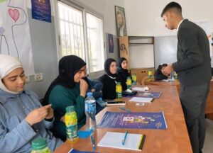 Natali Nasser Abuayyash and her group carried out a community project focused on digital safety near the city of Hebron in 2024. “Children and teenagers were especially interested in how to ensure that links are safe,” she says.